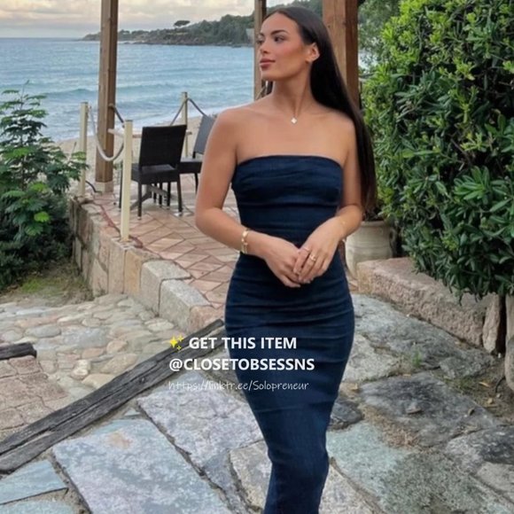 ZARA Denim Dress - Picture 2 of 16